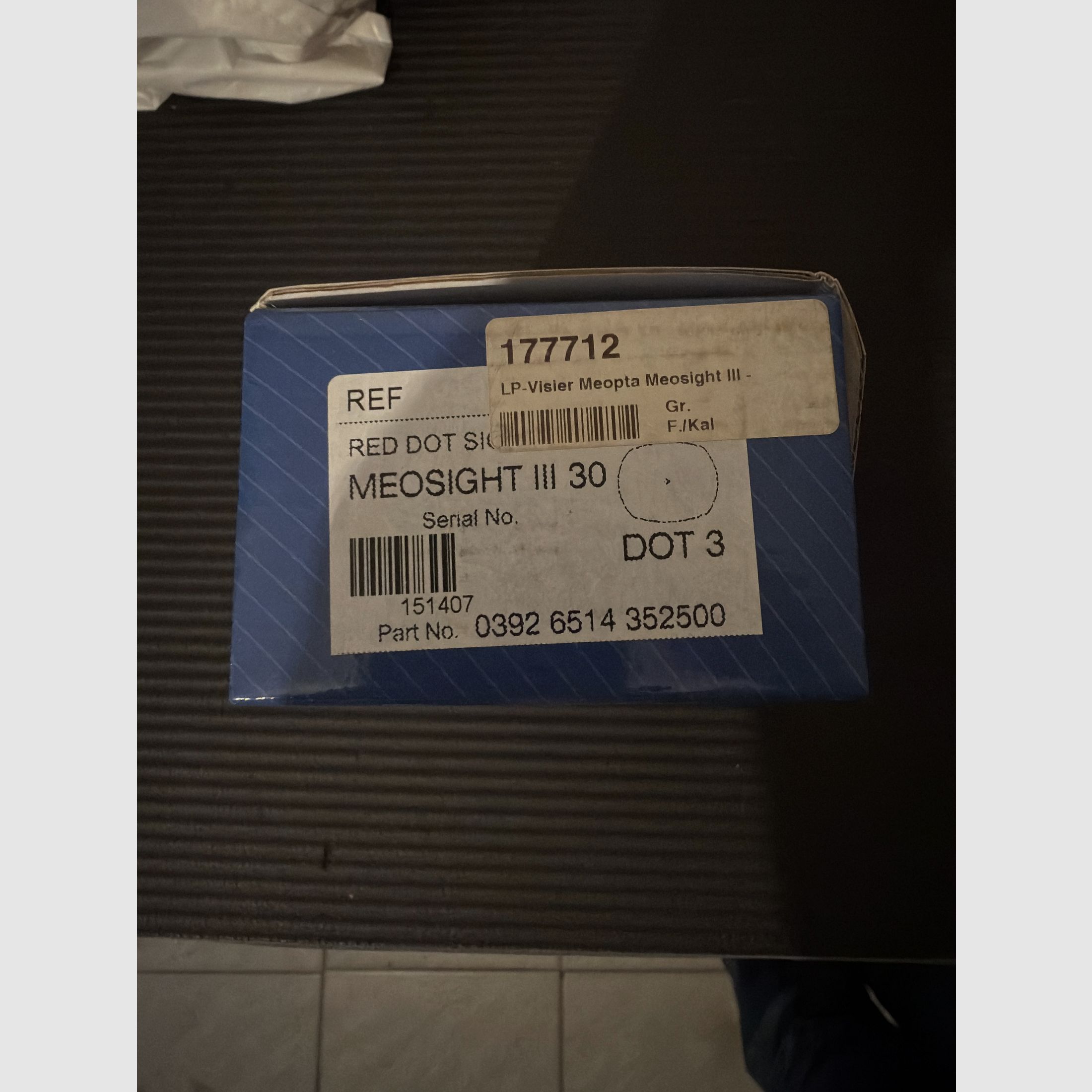 Meopta MeoSight III 30 – Red Dot 3 MOA Sauer Sum Montage Sauer 404 