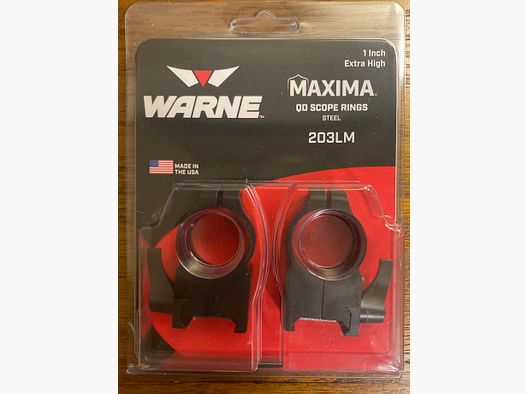WARNE MAXIMA 203LM Extra High Abnehmbare Zielfernrohrmontagen