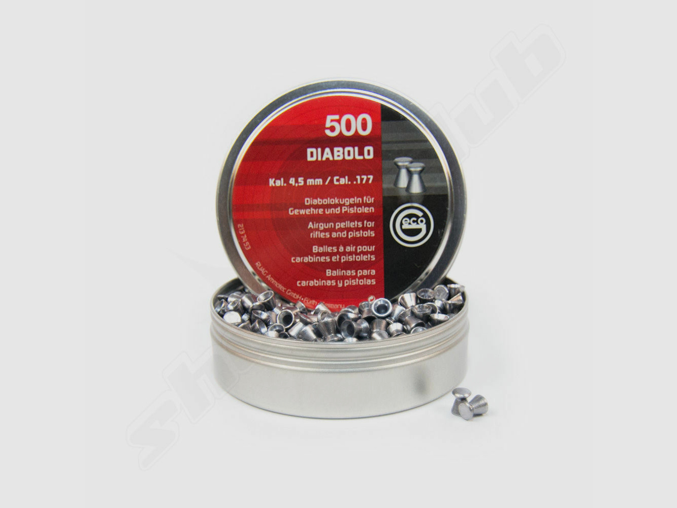 shoot-club GmbH Set: Bullet Trap + 120 Target Sheets + RWS Geco