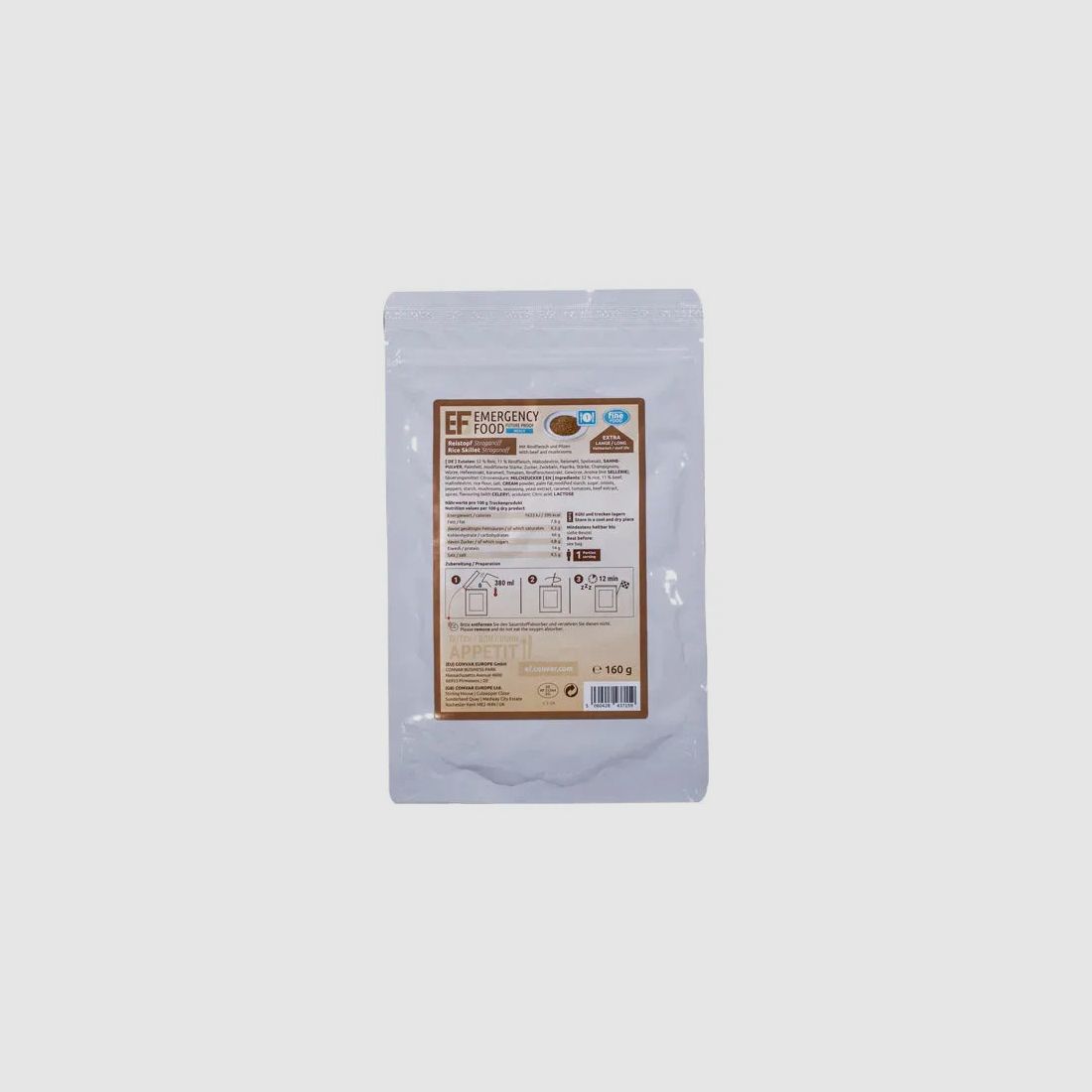 EF Emergency Food Reistopf Stroganoff 1 Portion