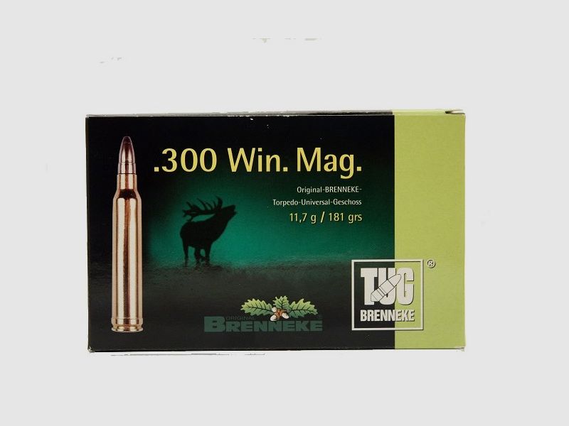 Patronen Brenneke Kal. 300 WM – 181gr TUG Doos 20 st., afbeelding 1 van 6