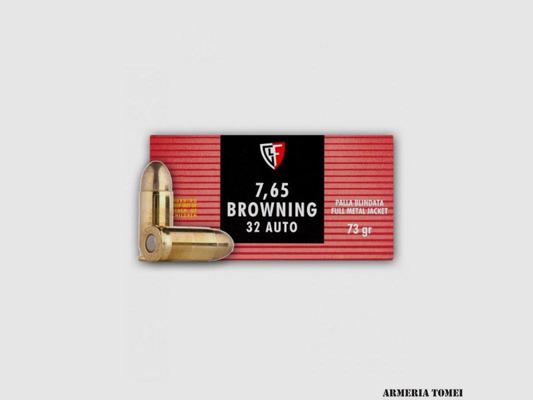 FIOCCHI – 7,65 BROWNING/32 AUTO 73GR FULL METAL JACKET