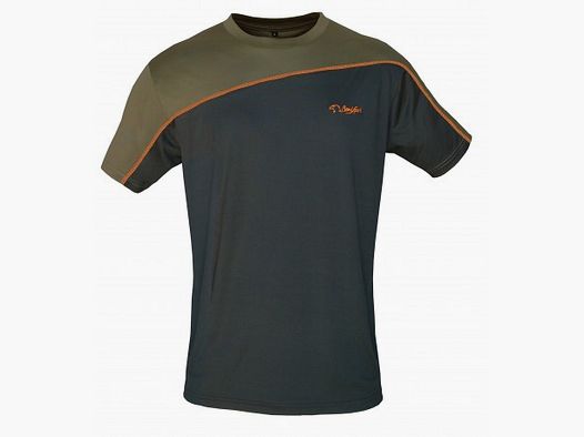 TECHNICAL T-SHIRT Khaki/Orange