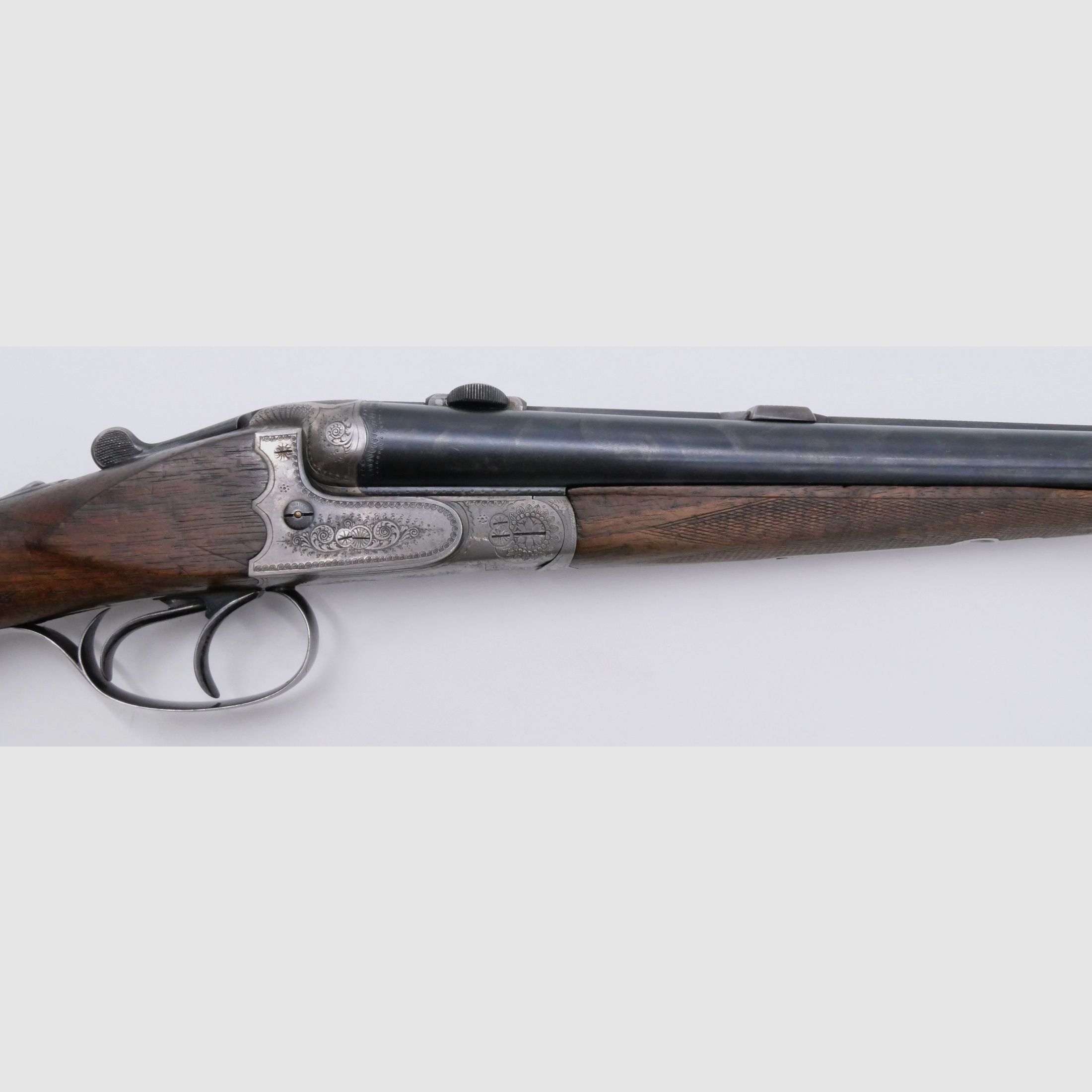 Doppelflinte ETW Suhl 16/70 Lauflänge 720mm mit Einhakmontage - Basen
