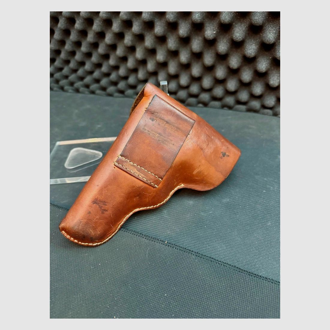 Funda de cinturón de cuero, Walter PP y PPK, marrón, vintage, retro, coleccionista