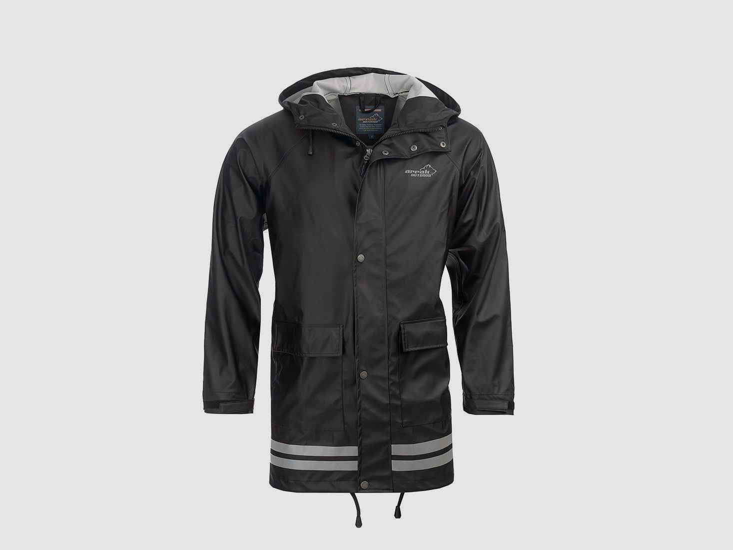 Arrak Outdoor Płaszcz przeciwdeszczowy Czarny XL
