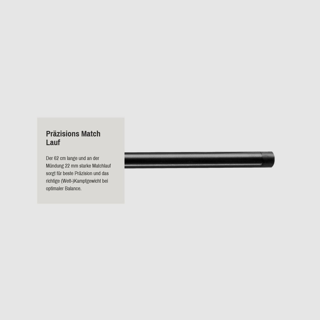 J.P. Sauer & Sohn SAUER 100 FIELDSHOOT Match barrel LL 62 cm 6.5 Creedmoor + thread