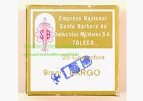 Azienda Nazionale, Cartucce per Pistole Toledo 9 mm LARGO/9x23