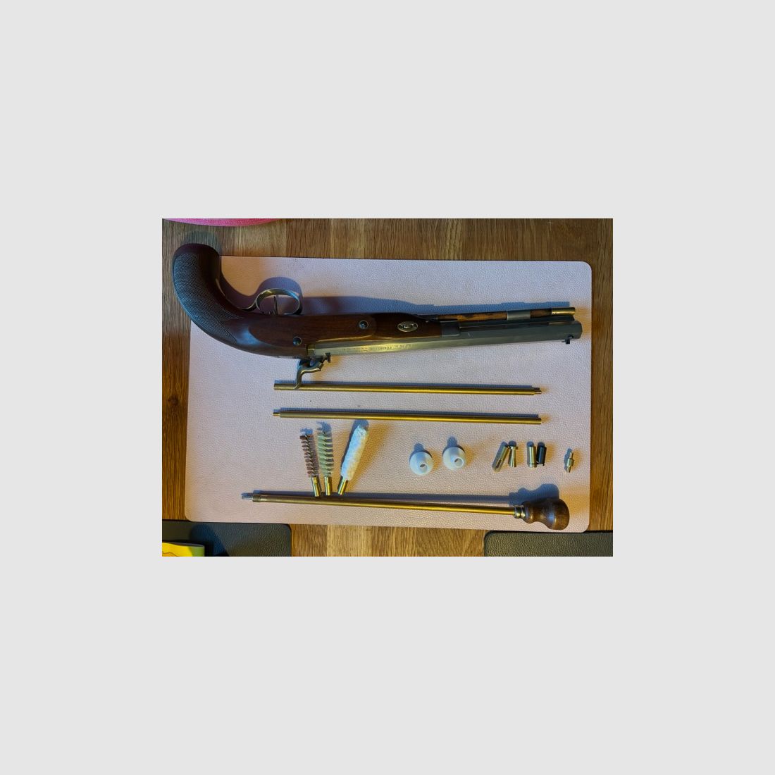 Percussion muzzleloader pistol Pedersoli Charles Moore Target caliber 45 (P18) from estate, image 3 of 6