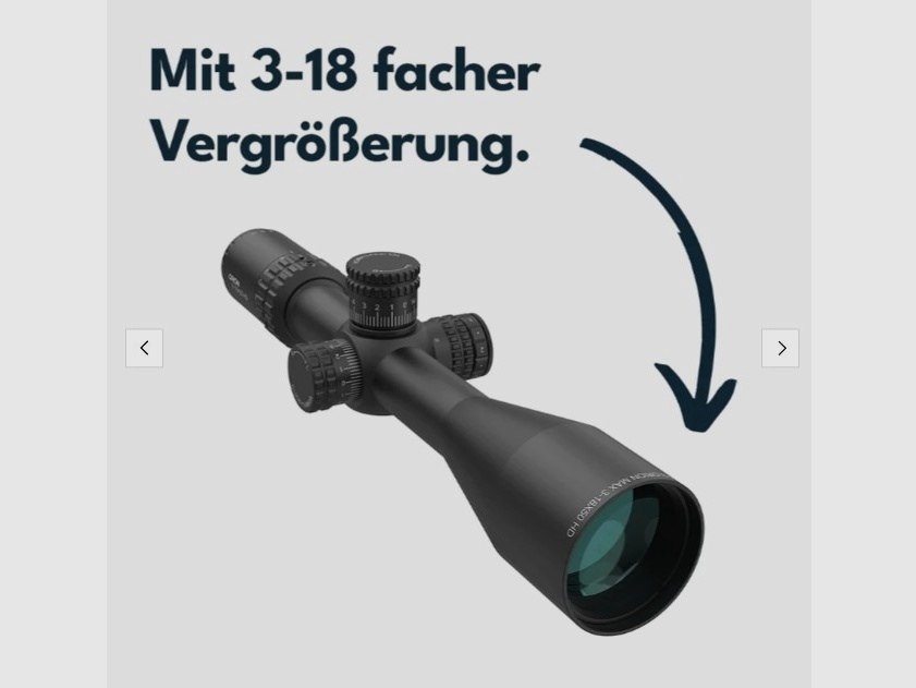 Vector Optics SCOL-57 Orion Pro Max Zielfernrohr 3-18x50 HD SFP - Montage für 21mm Picatinny/Weaver