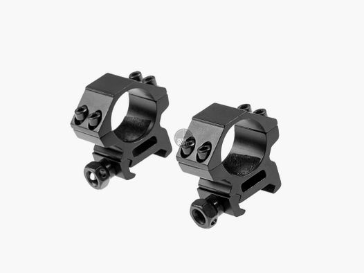 Pirate Arms 25.4mm Low Type Mount Rings-Schwarz