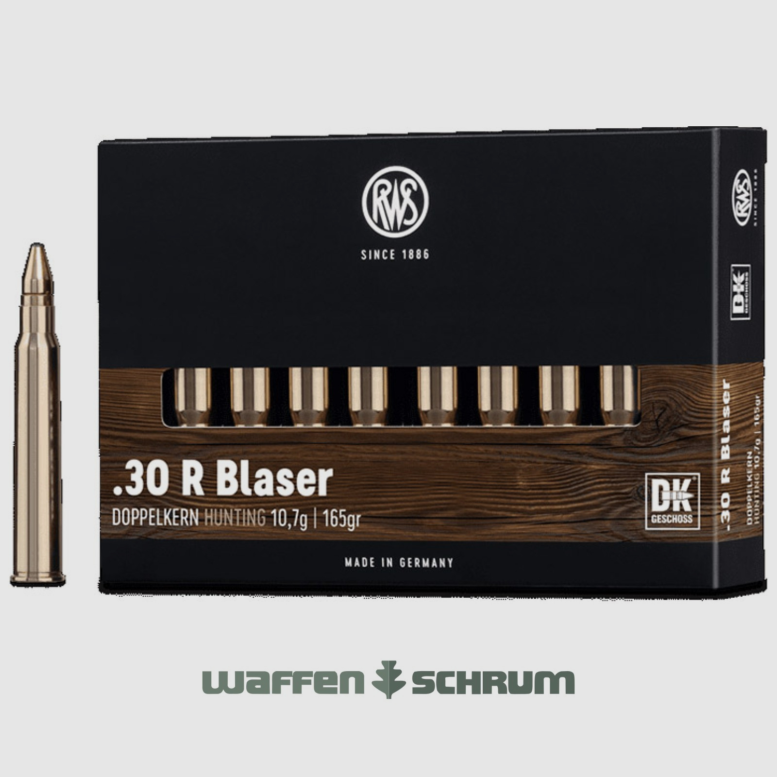 RWS Doppelkern 10,7g - 165gr .30RBlaser