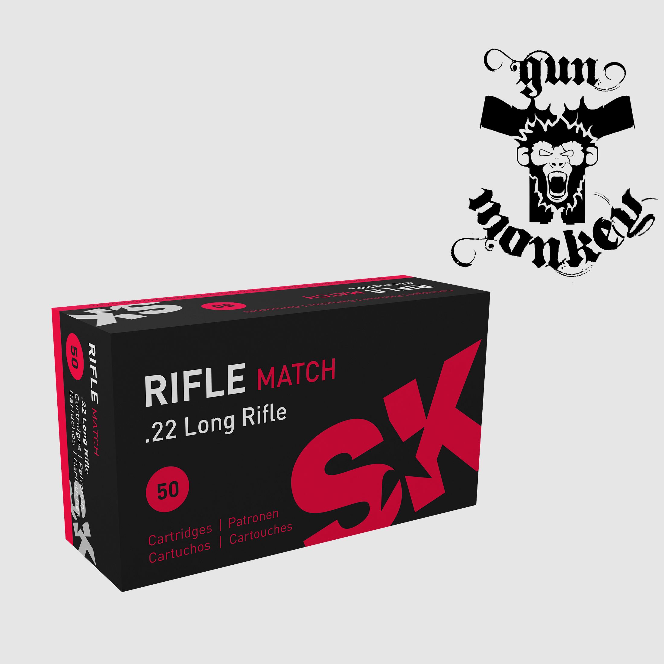 Munición deportiva de percusión anular SK Rifle Match cal. .22LR (1 paquete = 50 unidades)