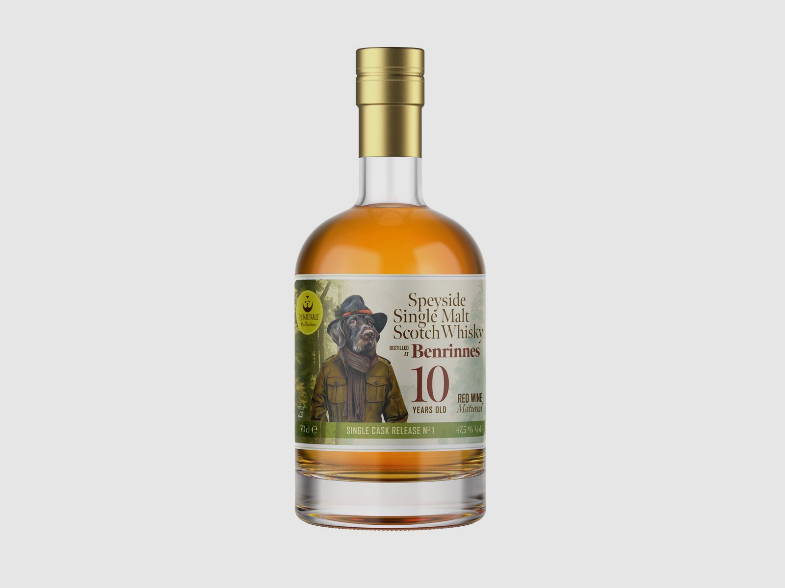 THE MALT KAUZ Single Malt Scotch Whisky, Benrinnes 10y