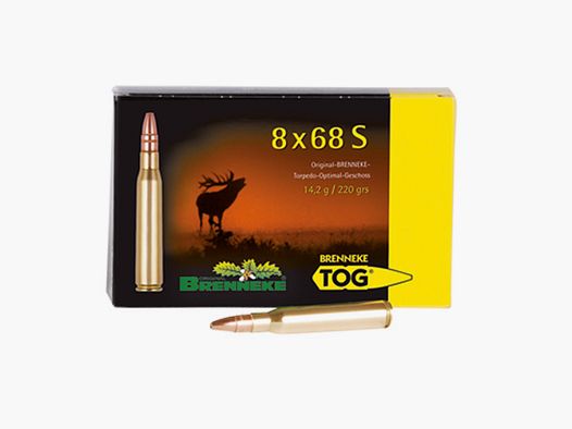 Brenneke 8x68 S 220GR TOG 20 Patronen