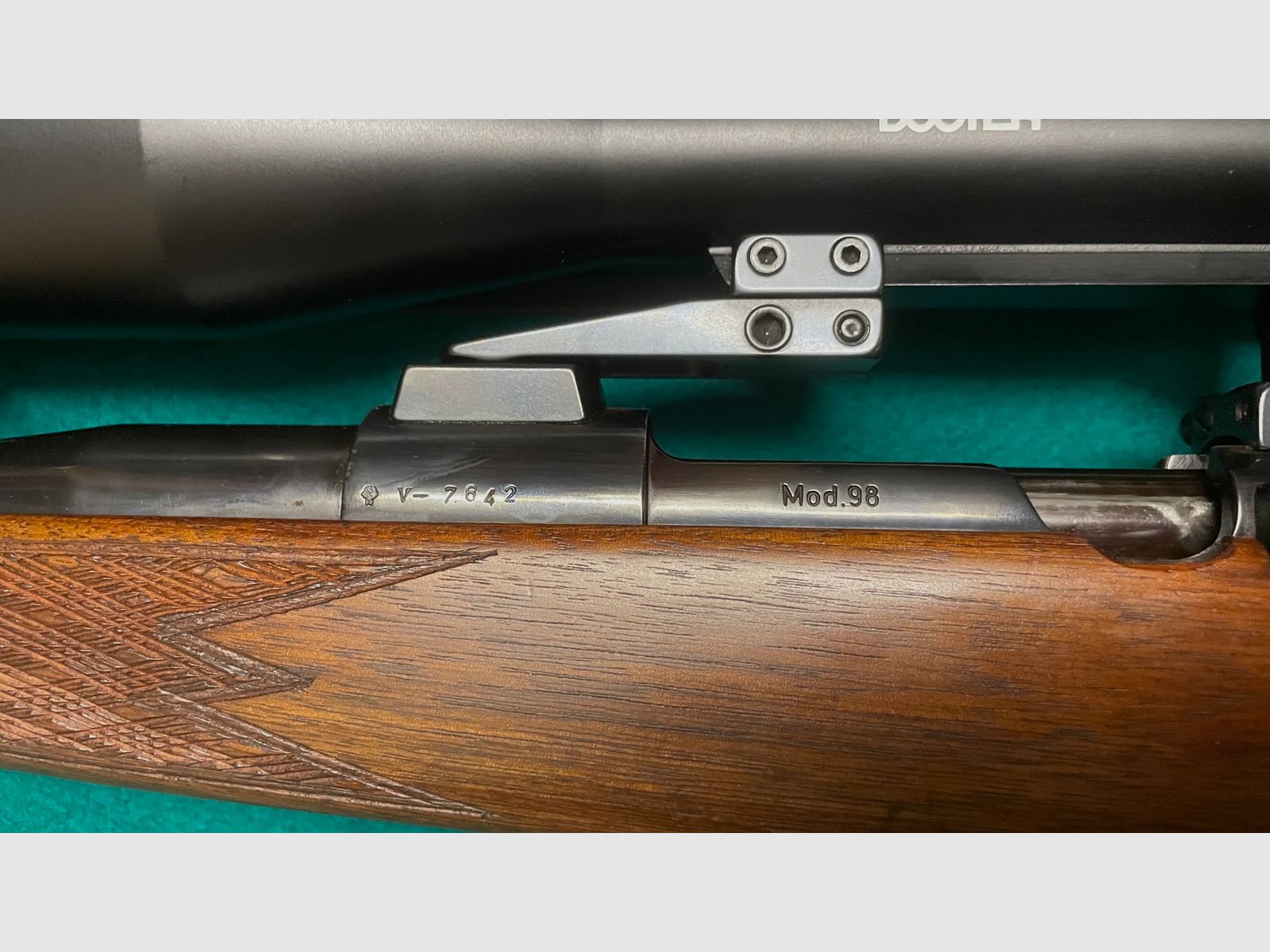 Mauser .243 Winchester - Jagdrepetierbüchse Modell 98 mit Docter-Zielfernrohr, Bild 2 von 5