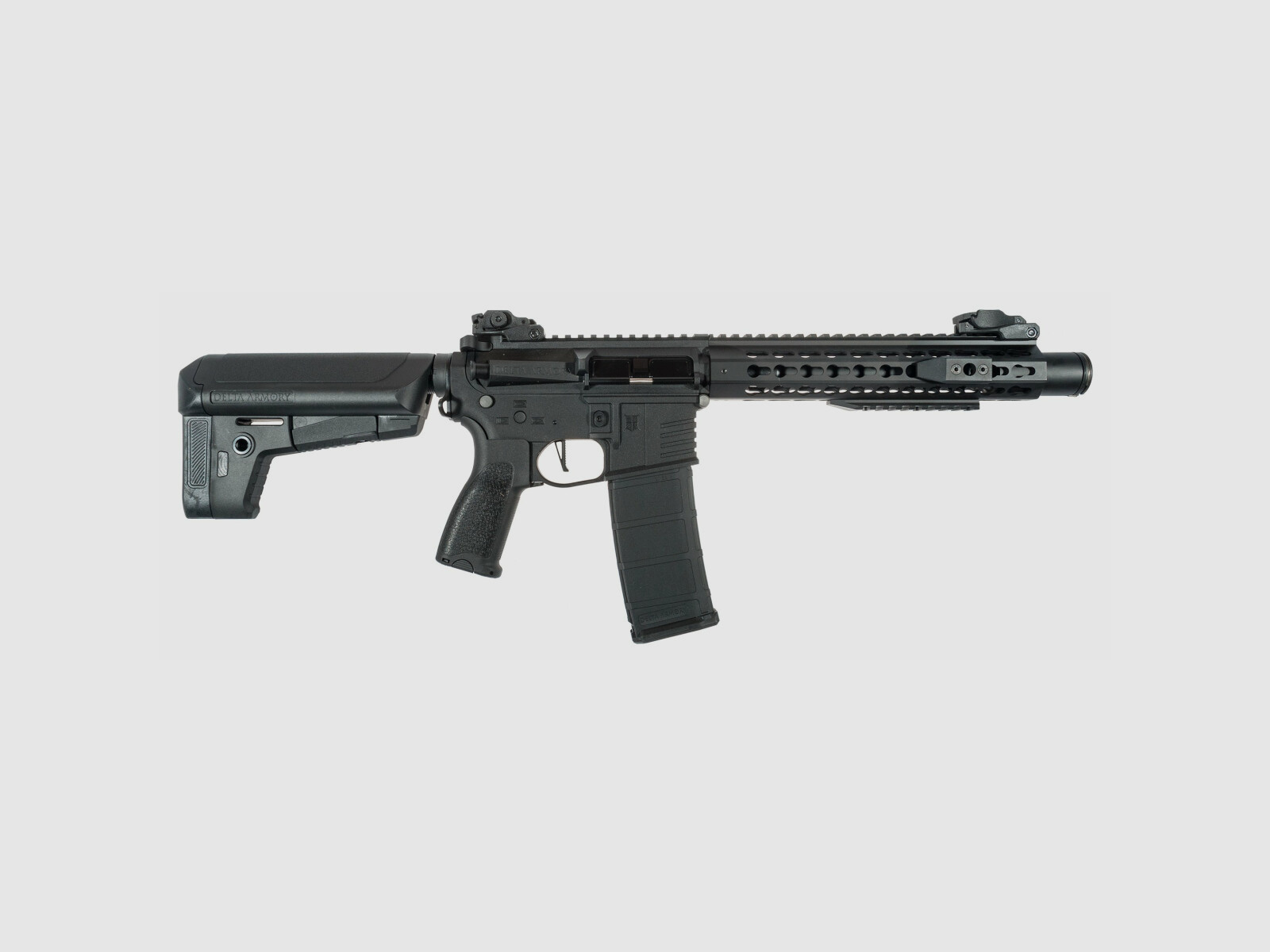 AR15 KeyMod 10 Zoll BRAVO Delta Armory Schwarz S-AEG Airsoft Gewehr Frei ab 18 Jahren