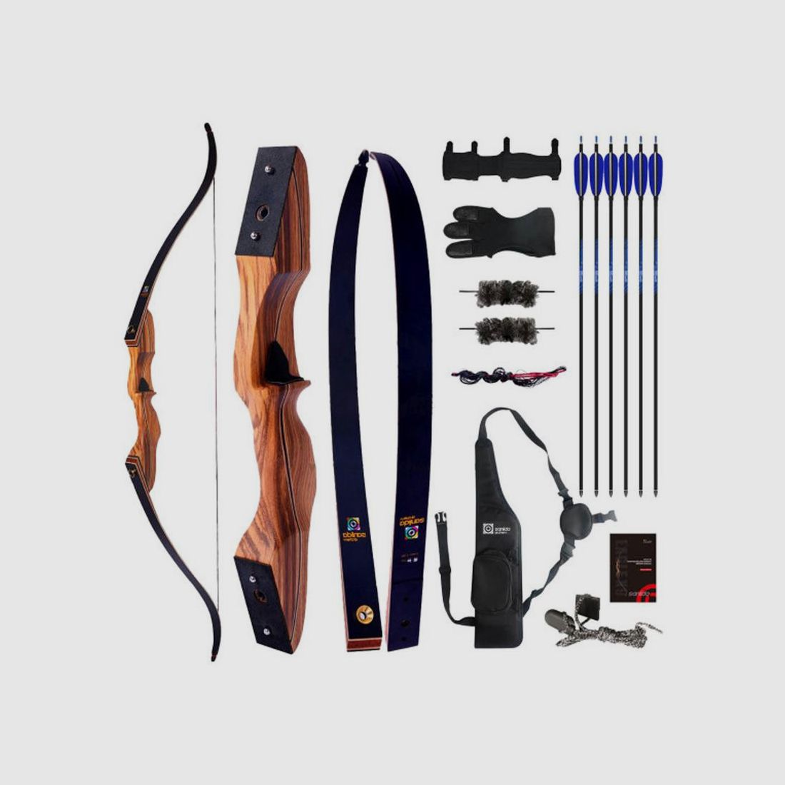 Pack Bogen Recurve Take Down Sanlida Eagle X9 - Zugkraft 30-50 lbs - Präzision und Vielseitigkeit - Für Jagd und Sportschießen, Bild 8 von 8