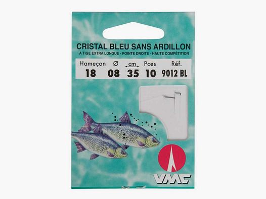 Hameçon Monté Ragot Cristal Bleu Sans Ardillon 0,35 m