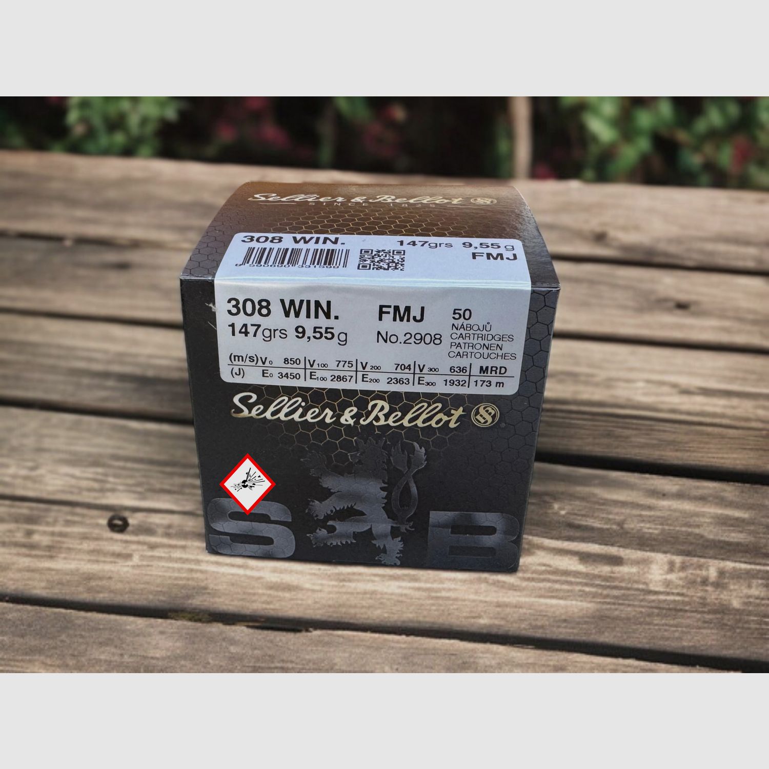Sellier & Bellot .308 Win FMJ 147 grs
