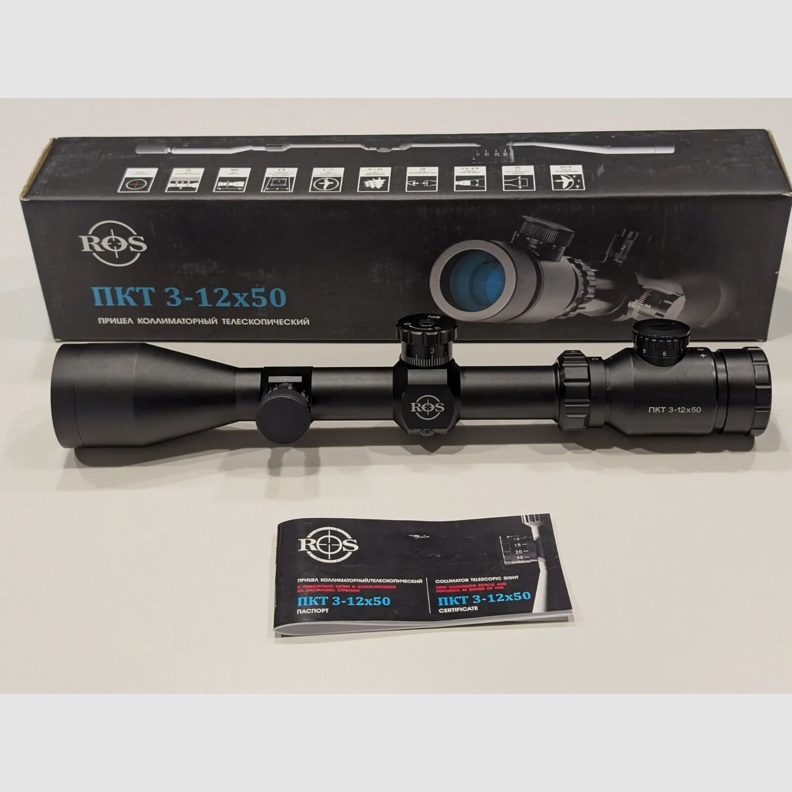 Russian Optical Systems - PKT 3-12x50 - Rare Russian LPVO