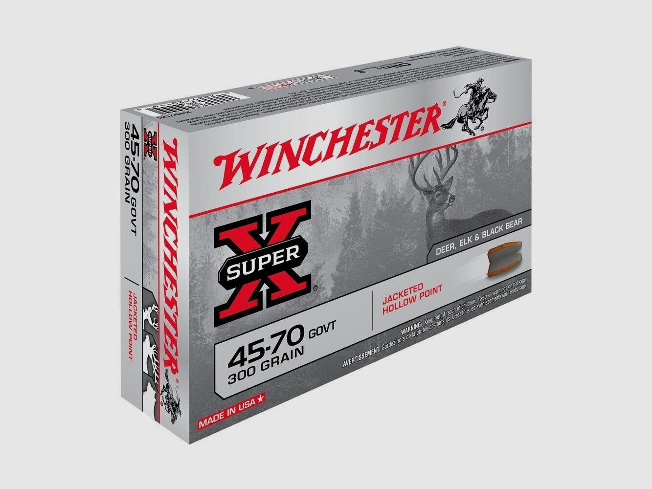 Patronen 45-70 Government Super-X Jhp 300 gr X20