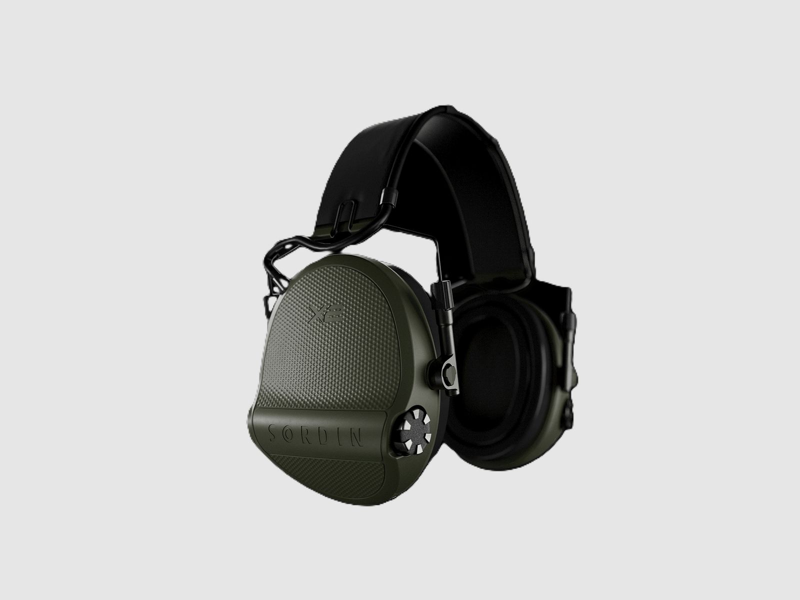 SORDIN X2-Black Leather-Black Cup-Foam, image 2 of 5