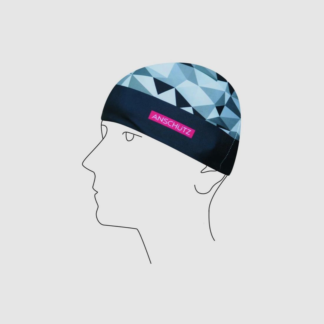 Anschütz 15502LXL Cap Camouflage Grey Size L/XL