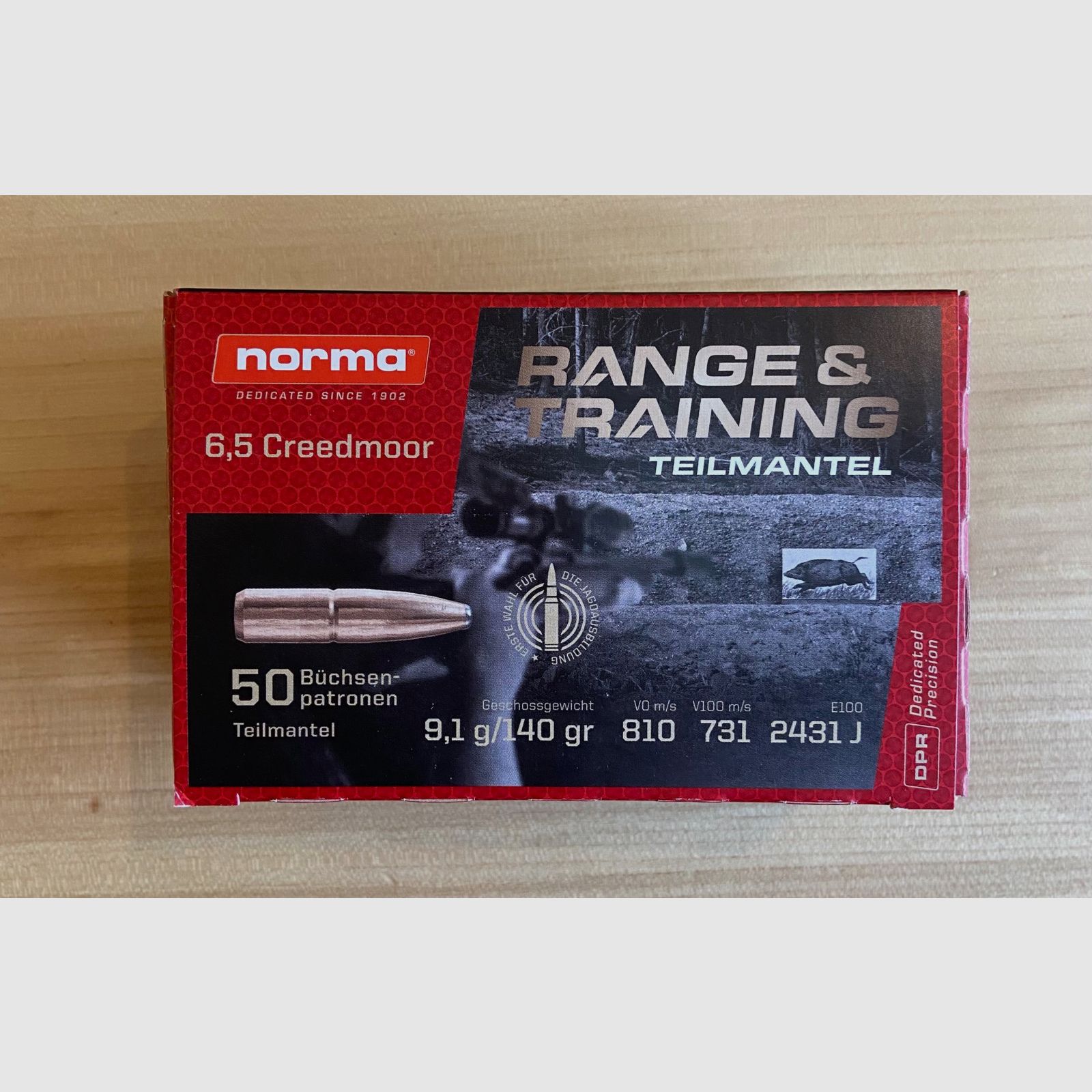Norma Range & Training Kal. 6,5 Creedmoor - 9,1g / 140gr
