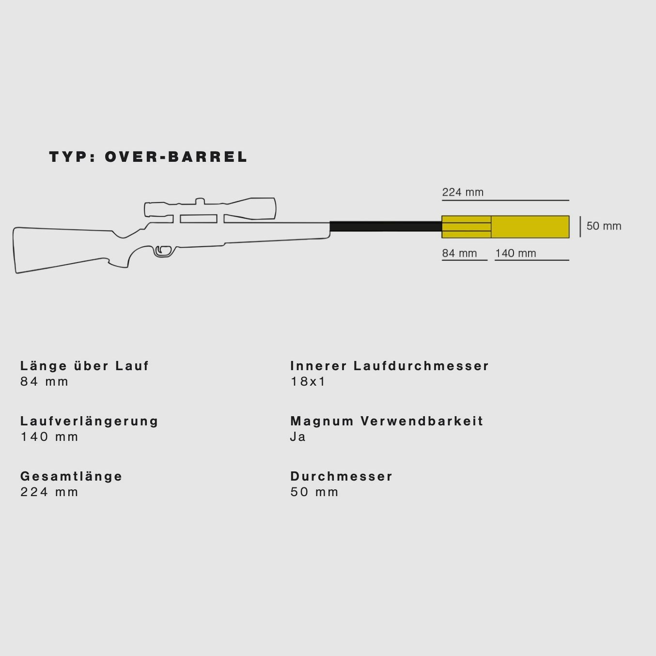 Hausken 2429854 Silencer JAKT JD224TI HYBRID TITAN Caliber .30/.308 -30 dB