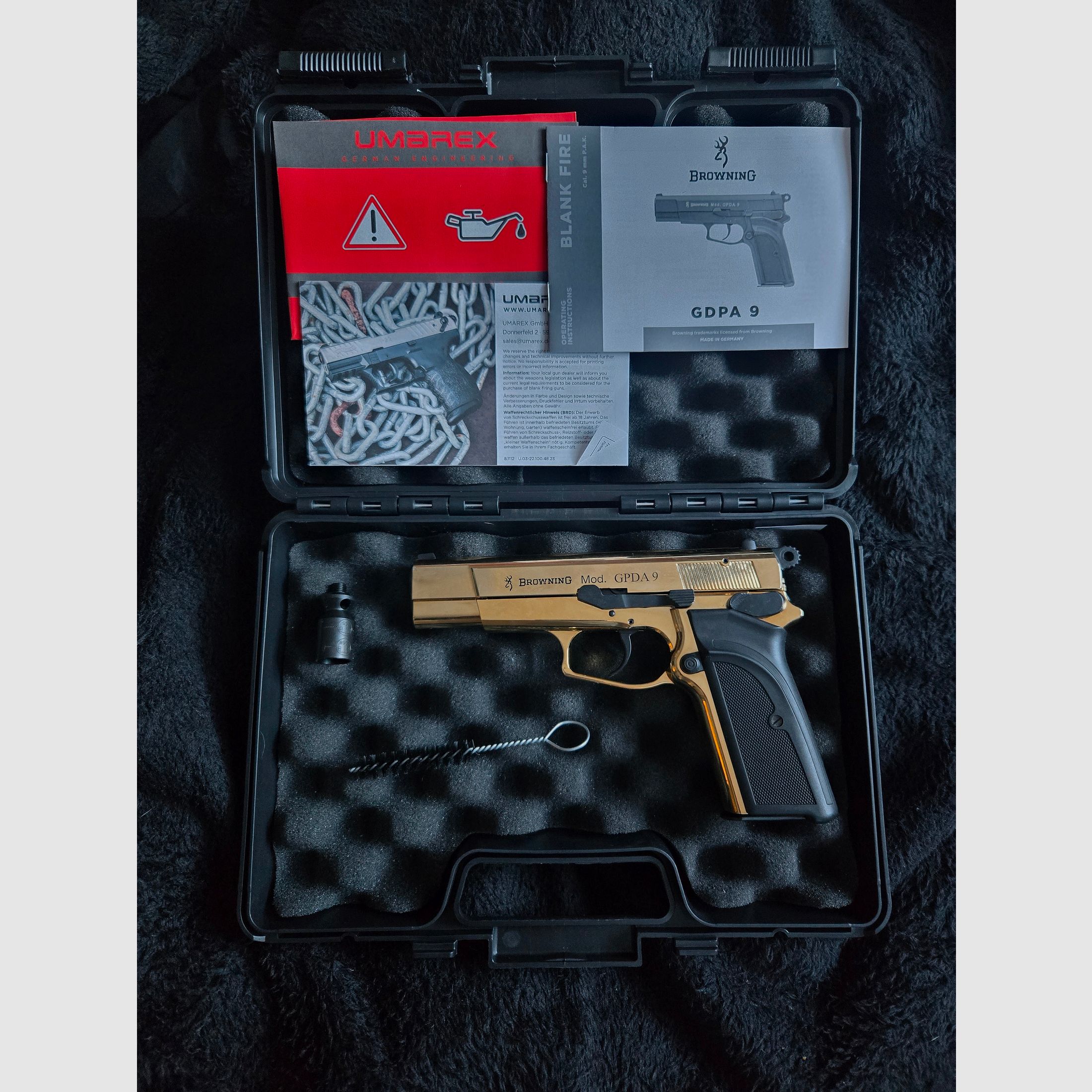 Browning GPDA9 Schreckschuss Pistole 9mm P.A.K. Gold