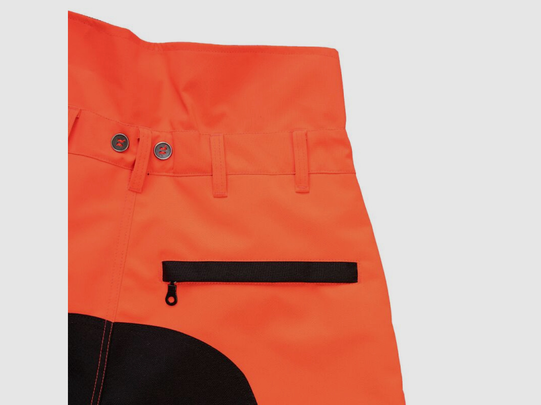 Kruedener Damen Keilerschutzhose Warnrot