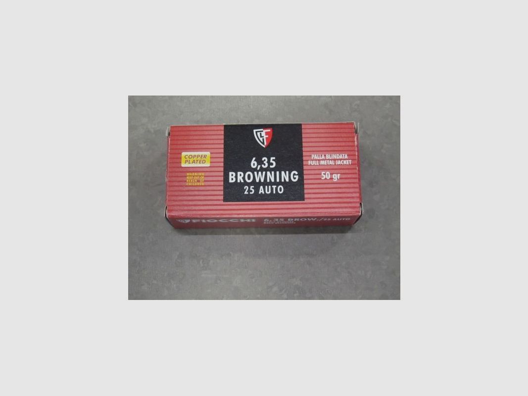 FIOCCHI CARTUCHOS 6,35 FMJ 50 GR