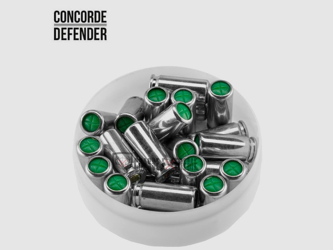 25 Patronen CONCORDE DEFENDER Kal. 9 mm PAK zu Blank, Bild 3 von 3