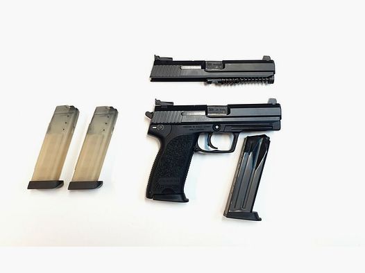 Heckler & Koch Pistol Heckler & Koch HK USP .45Auto, Set with interchangeable system 9mmLuger, complete