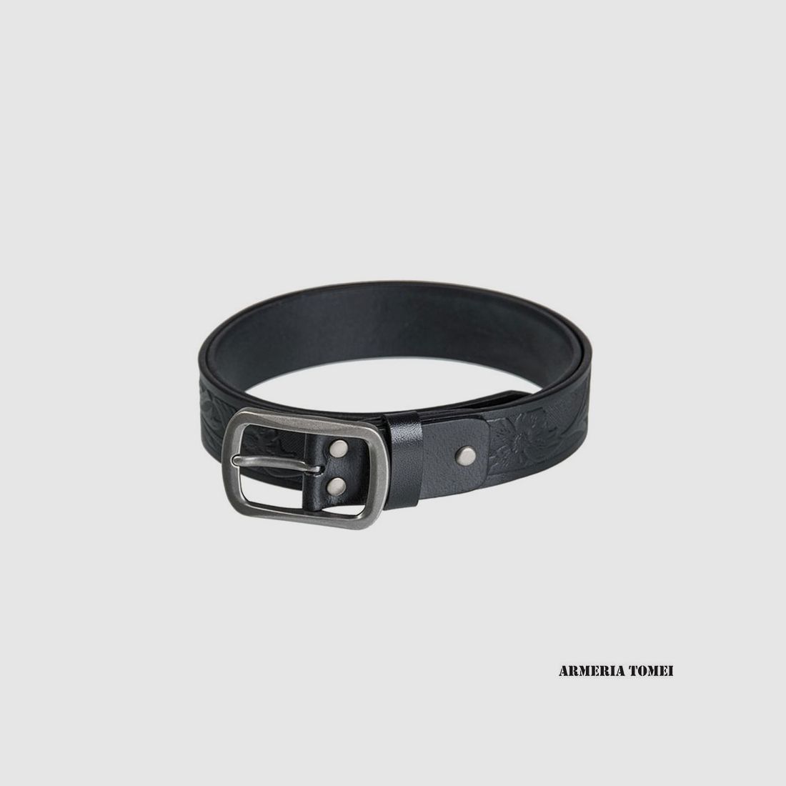 MIL-TEC – WESTERN-GÜRTEL AUS SCHWARZEM LEDER 100cm