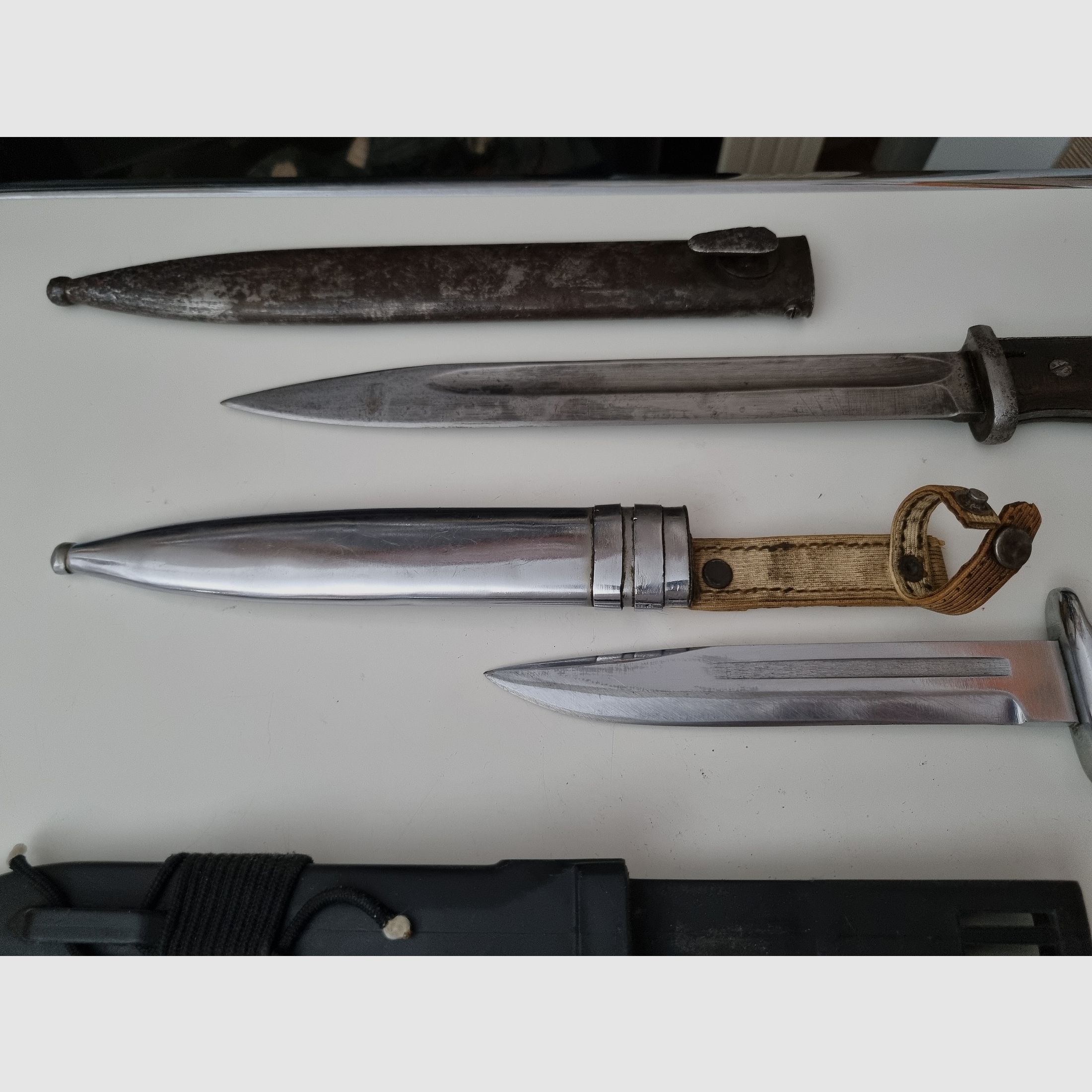 3x Bajonett, Dolch, Messer