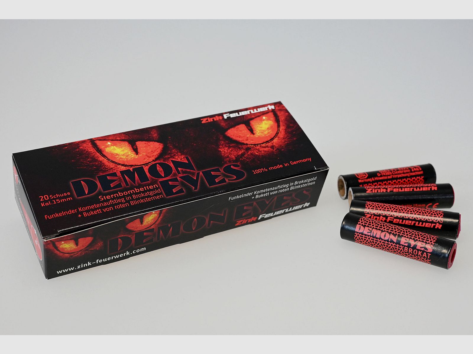 Feu d'artifice Zink Signal Yeux de démon, 20 coups
