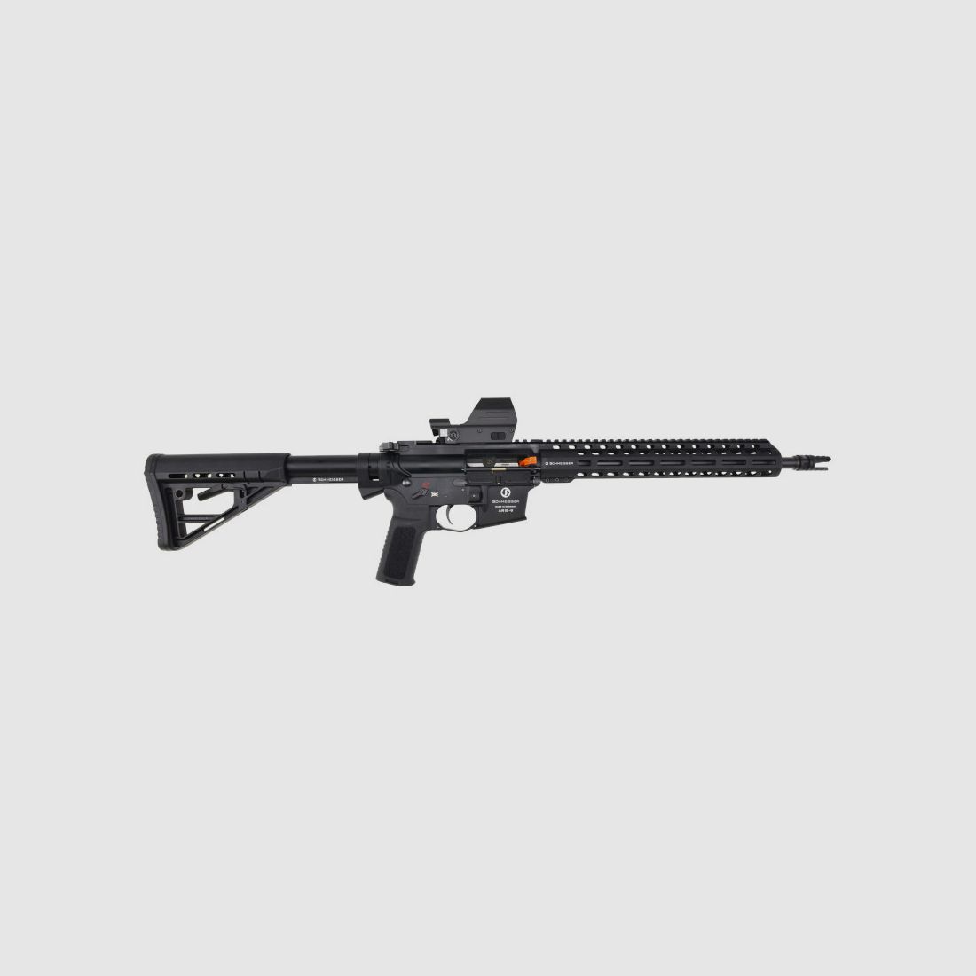 Schmeisser AR15-9 M4FL 9×19 mm Black 14.5″ – Avec Falke LE QL GEN2 Red Dot, image 1 sur 8