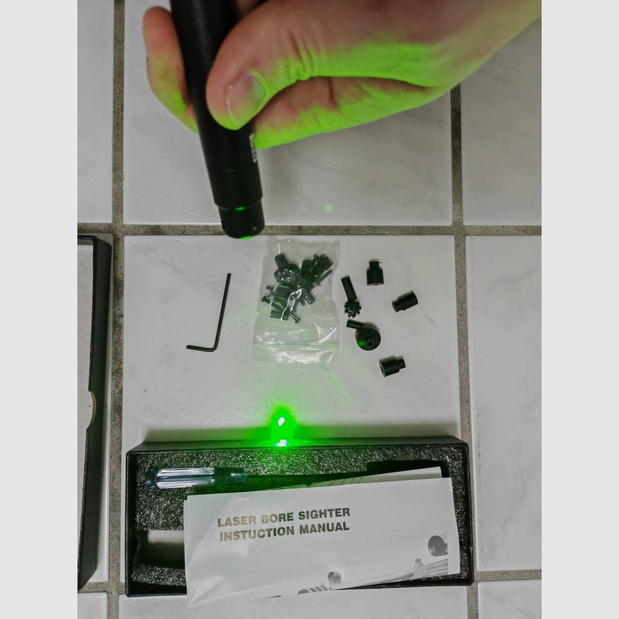 Einschießhilfe Schussprüfer | Grün | Bore Sight Kit