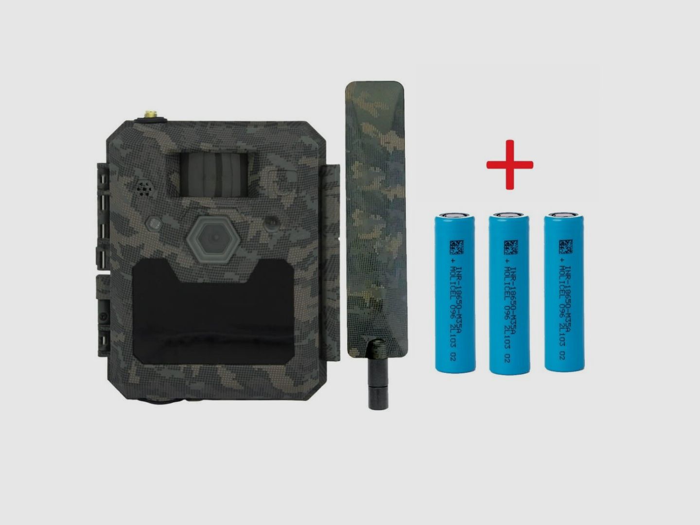 ICU CLOM Cam 6 Caméra de chasse 4G LTE en bundle avec batteries 18650