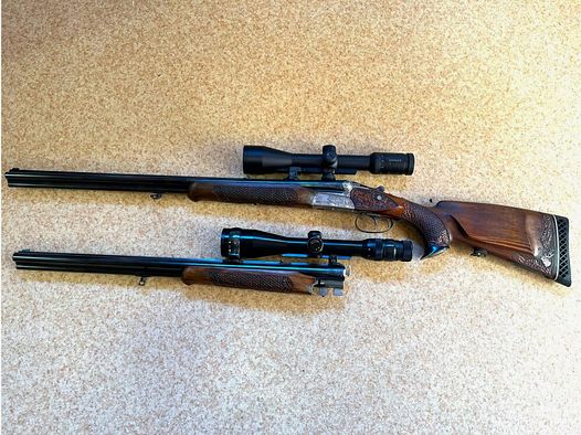 Merkel / Adamy doble rifle con cañón intercambiable