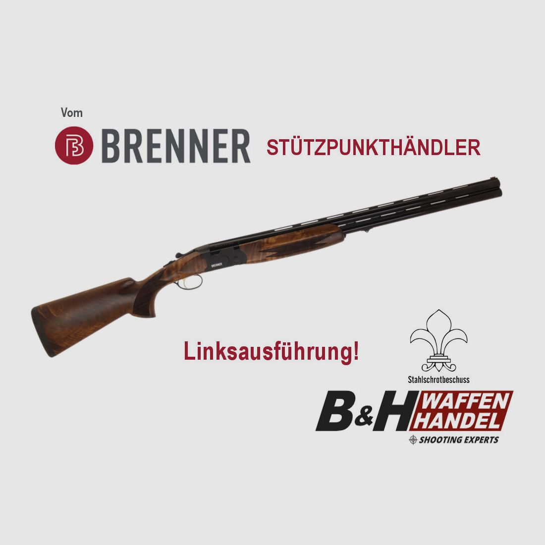 Brenner Linksausführung BF18 Black / BF 18 schwarz LL71cm LINKS