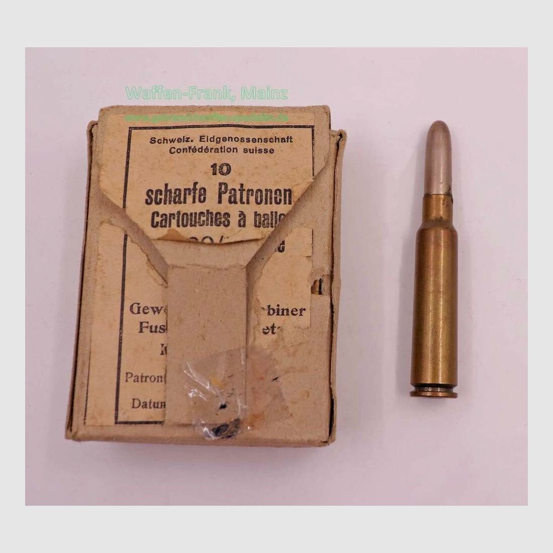 Usines d'armement et de munitions Thun CH cartouches de fusil