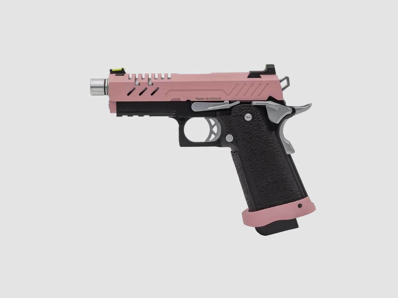 GBB Gas Replikat Vorsk Hi-Capa 3.8 PRO Schwarz Rosa - 1,0 Joule - Präzision und Realismus für Airsoft, Bild 2 von 4