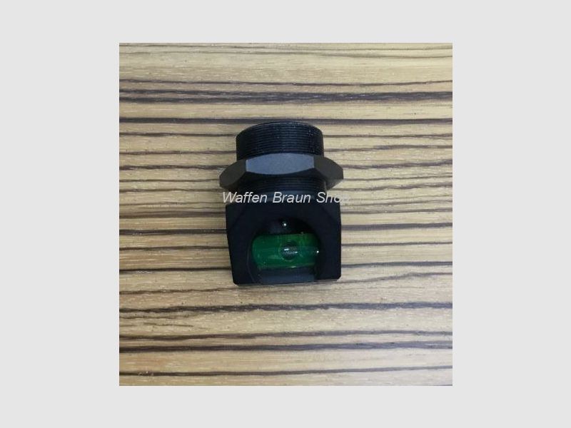 Lothar Walther target image spirit level for screwing in. For connection thread M18, 0.5