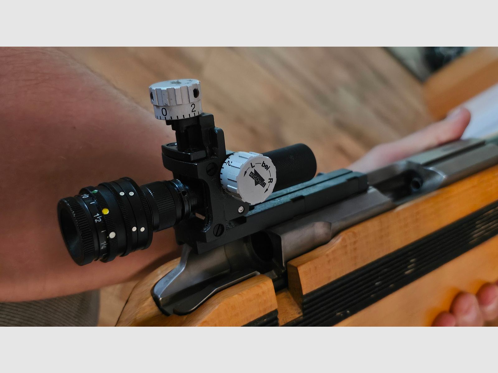 Anschütz 2007 Match 54 – small caliber rifle (.22lr) | Gehmann diopter, tube, rest wedge & handstop