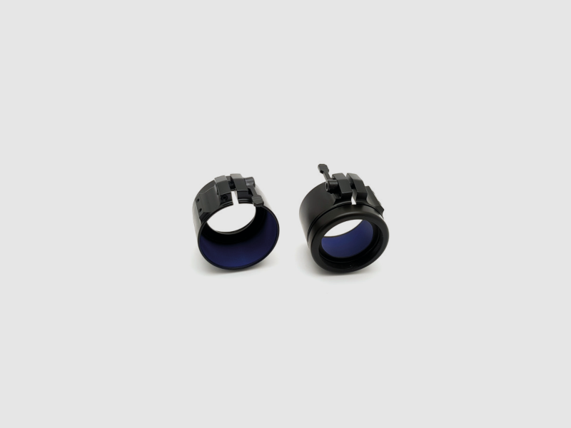 Adaptador Rusan ARM52-60 para clip-on térmico o nocturno — campana Ø 60 mm