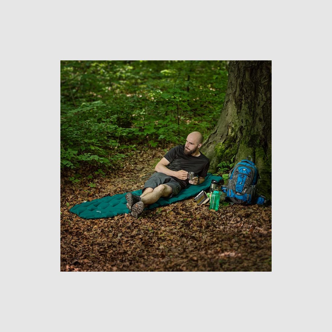 NC4005 Materassino Autogonfiante Verde Scuro