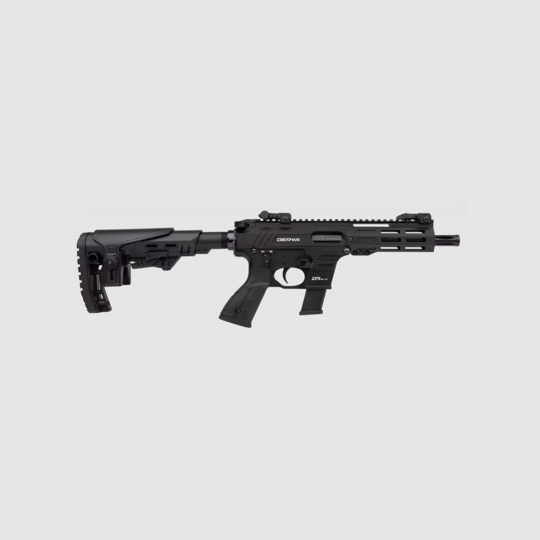 DERYA ZY9 9X19 BOLT-ACTION RIFLE MET 18CM ZWARTE LOOP